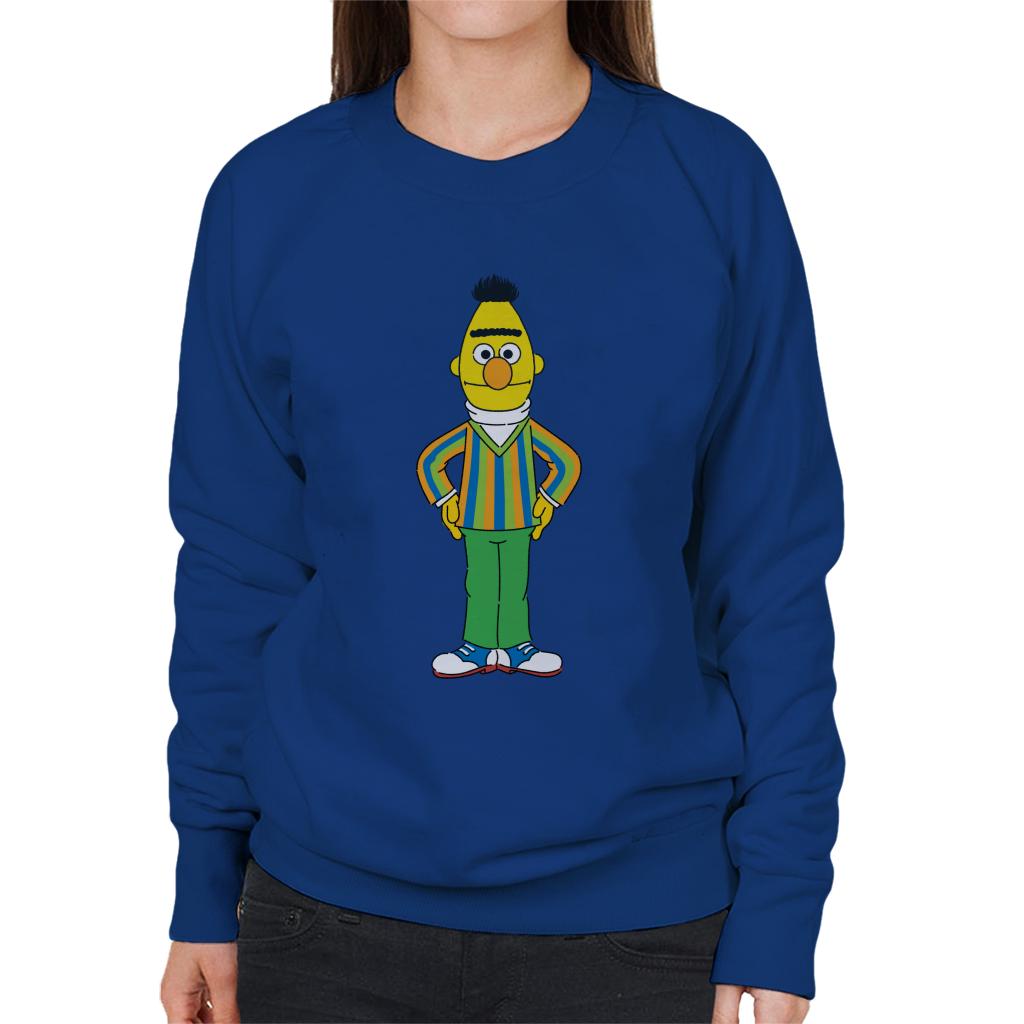 Sesame Street Bert Hands On Hips Women's Sweatshirt-ALL + EVERY