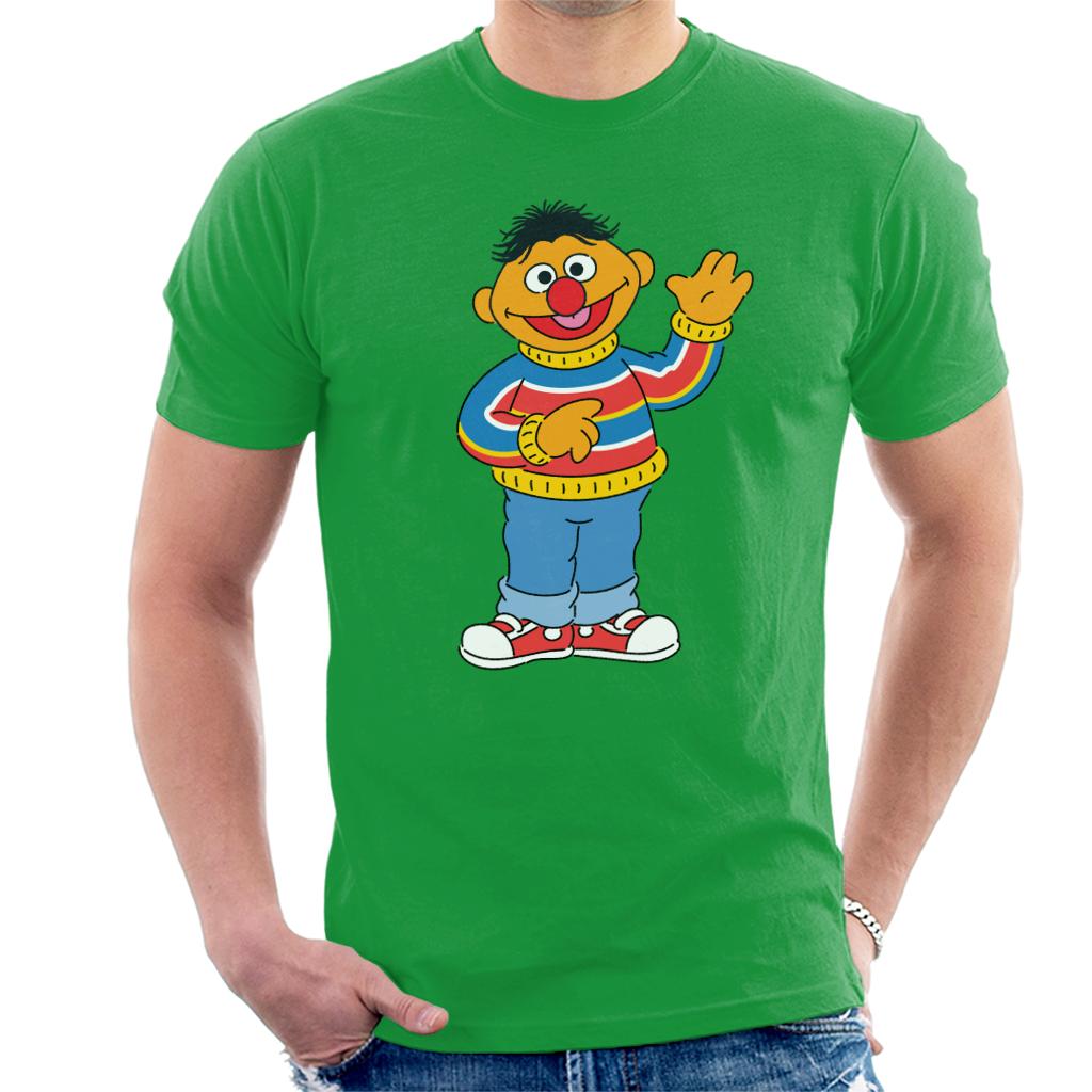 Sesame Street Ernie Wave Men's T-Shirt-ALL + EVERY