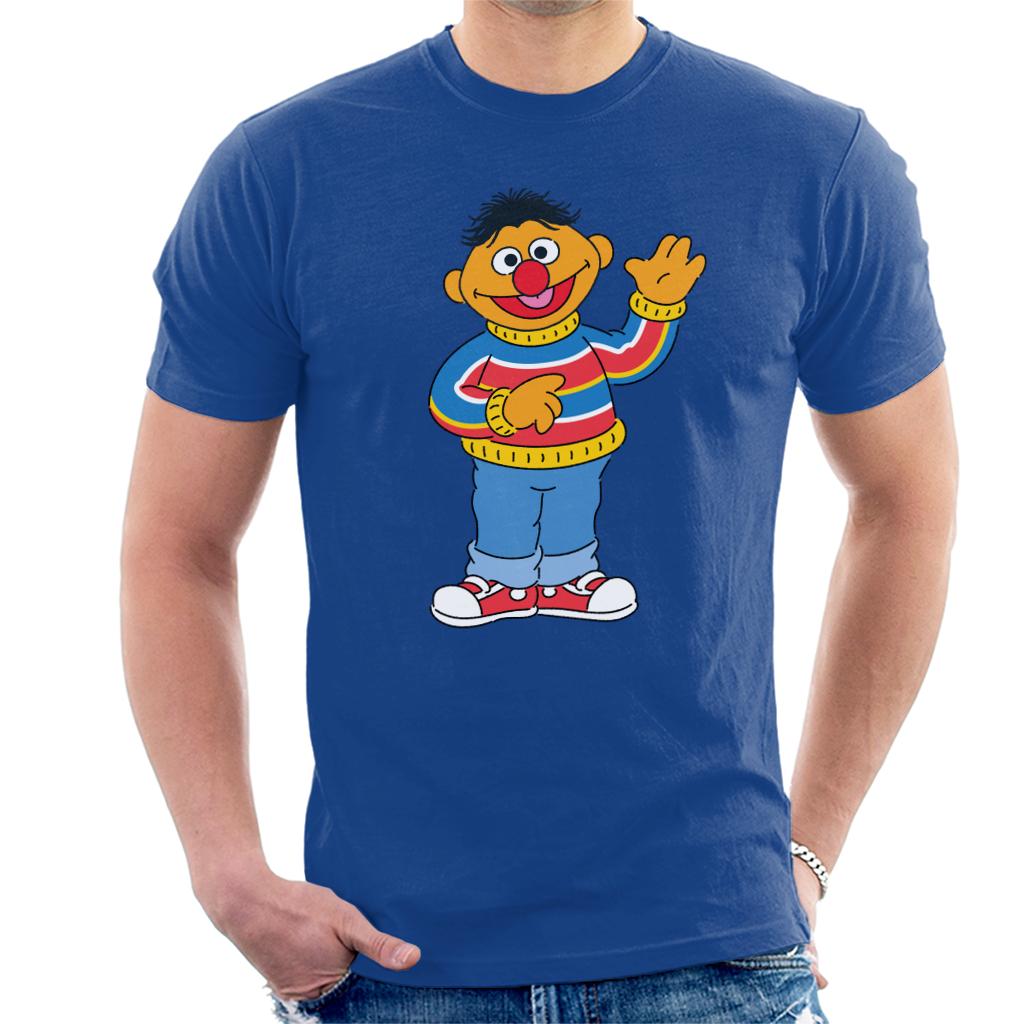 Sesame Street Ernie Wave Men's T-Shirt-ALL + EVERY