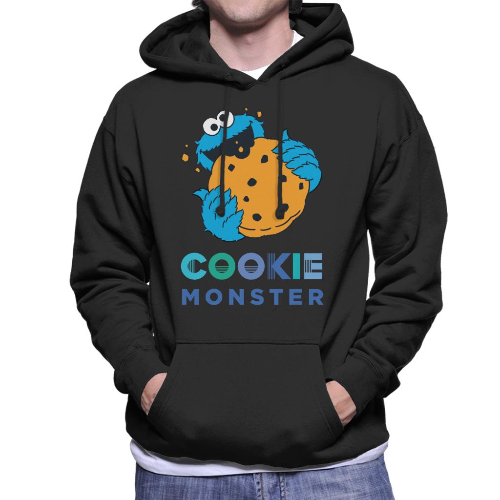Sesame Street Big Cookie Monster Men's Hooded Sweatshirt-ALL + EVERY