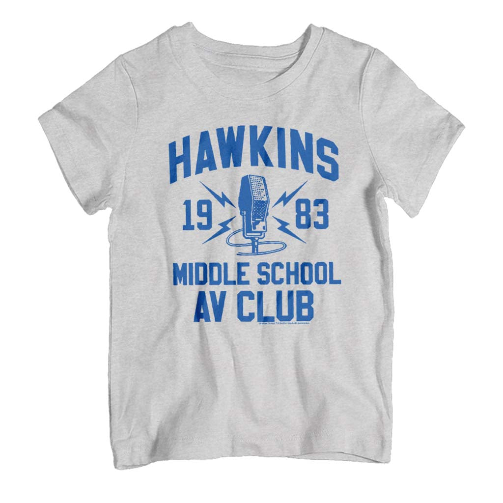 Stranger Things Hawkins Middle School AV Club Kid's T-Shirt-ALL + EVERY