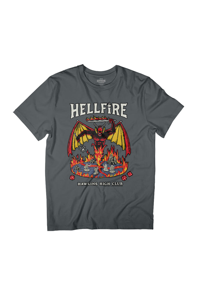 Stranger Things Hellfire Hawkins High Club Women's Relaxed Fit T-Shirt-ALL + EVERY