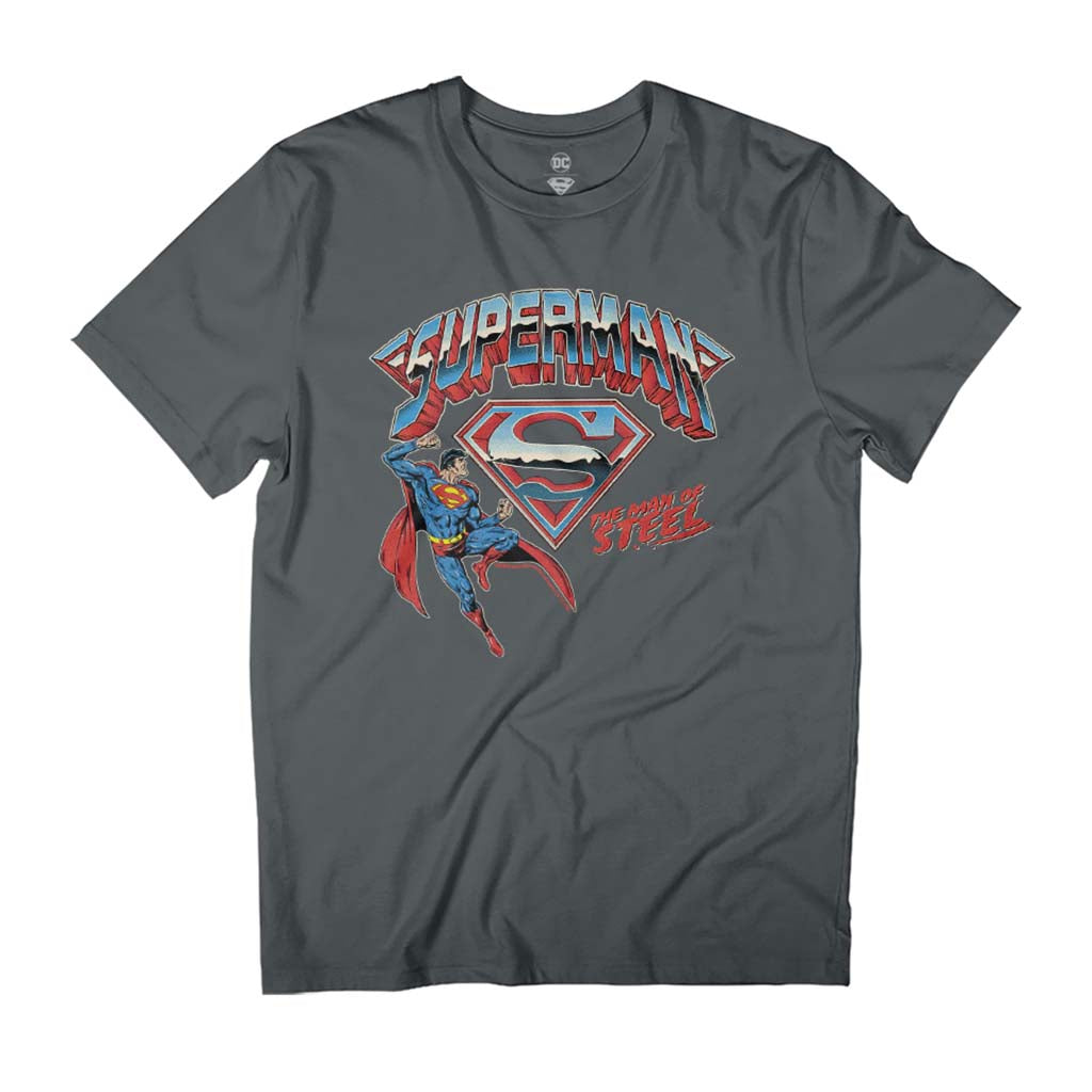 Superman Logo The Man Of Steel Men's T-Shirt