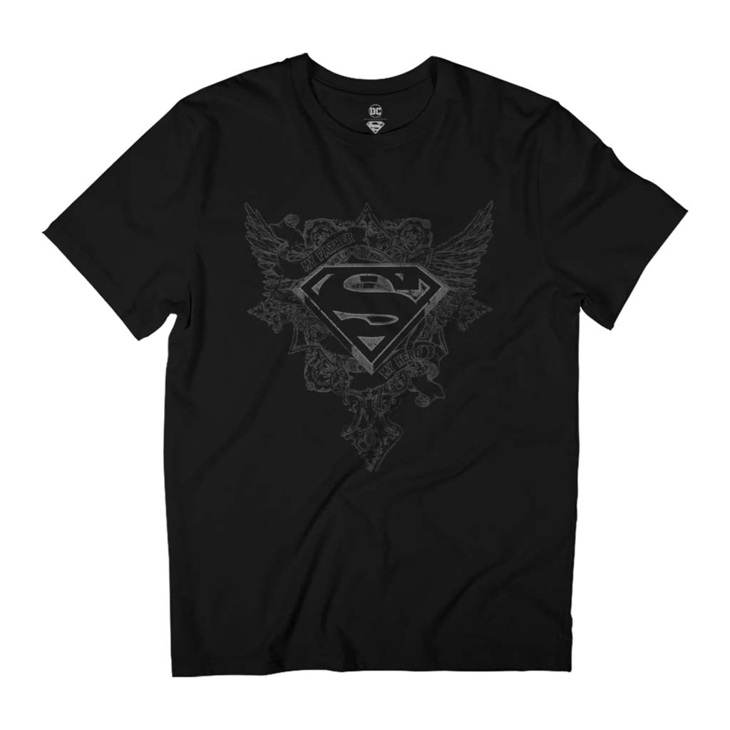 Superman My Father My Hero Father's Day Men's T-Shirt-ALL + EVERY
