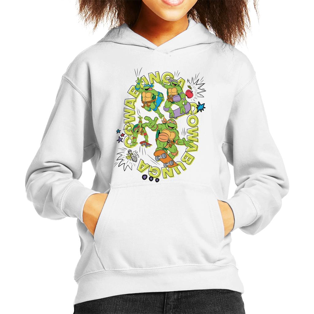 Teenage Mutant Ninja Turtles Skating Cowabunga Kid's Hooded Sweatshirt-ALL + EVERY