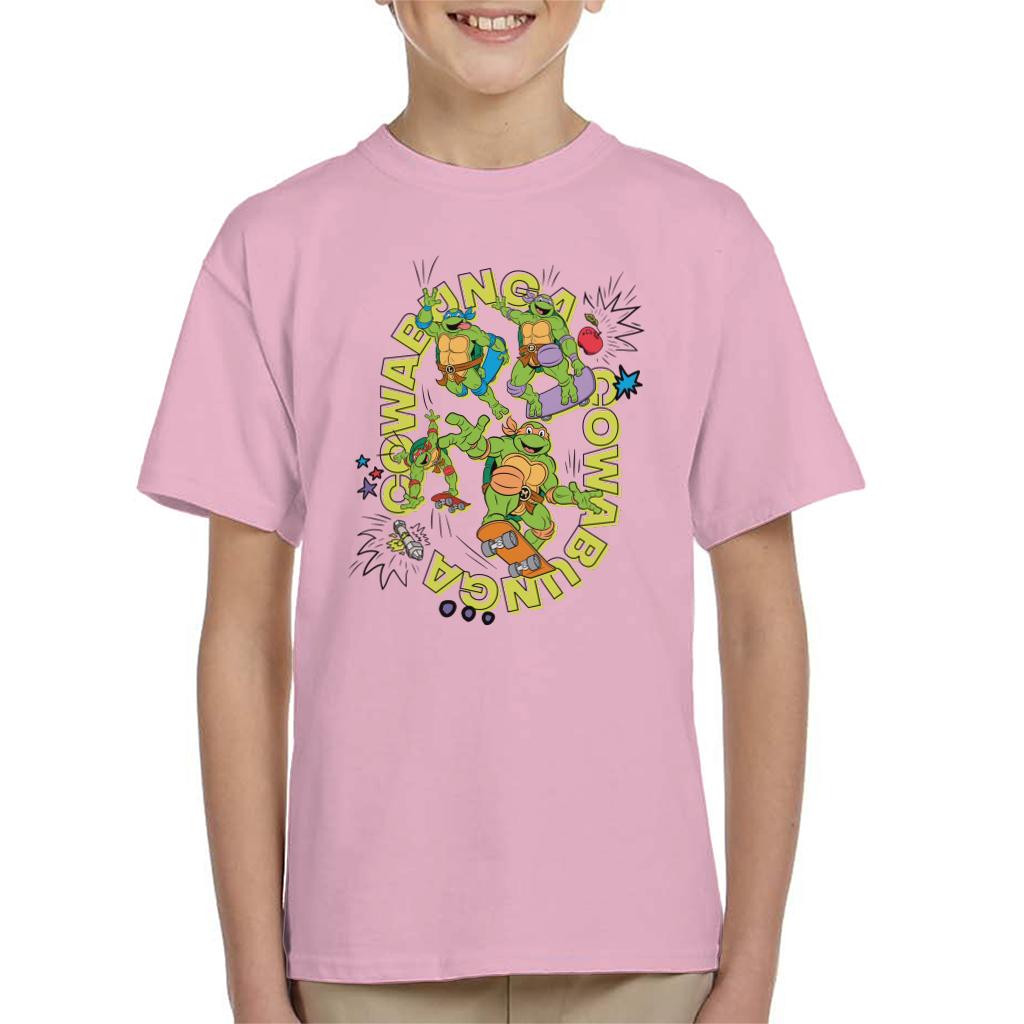 Teenage Mutant Ninja Turtles Skating Cowabunga Kid's T-Shirt-ALL + EVERY