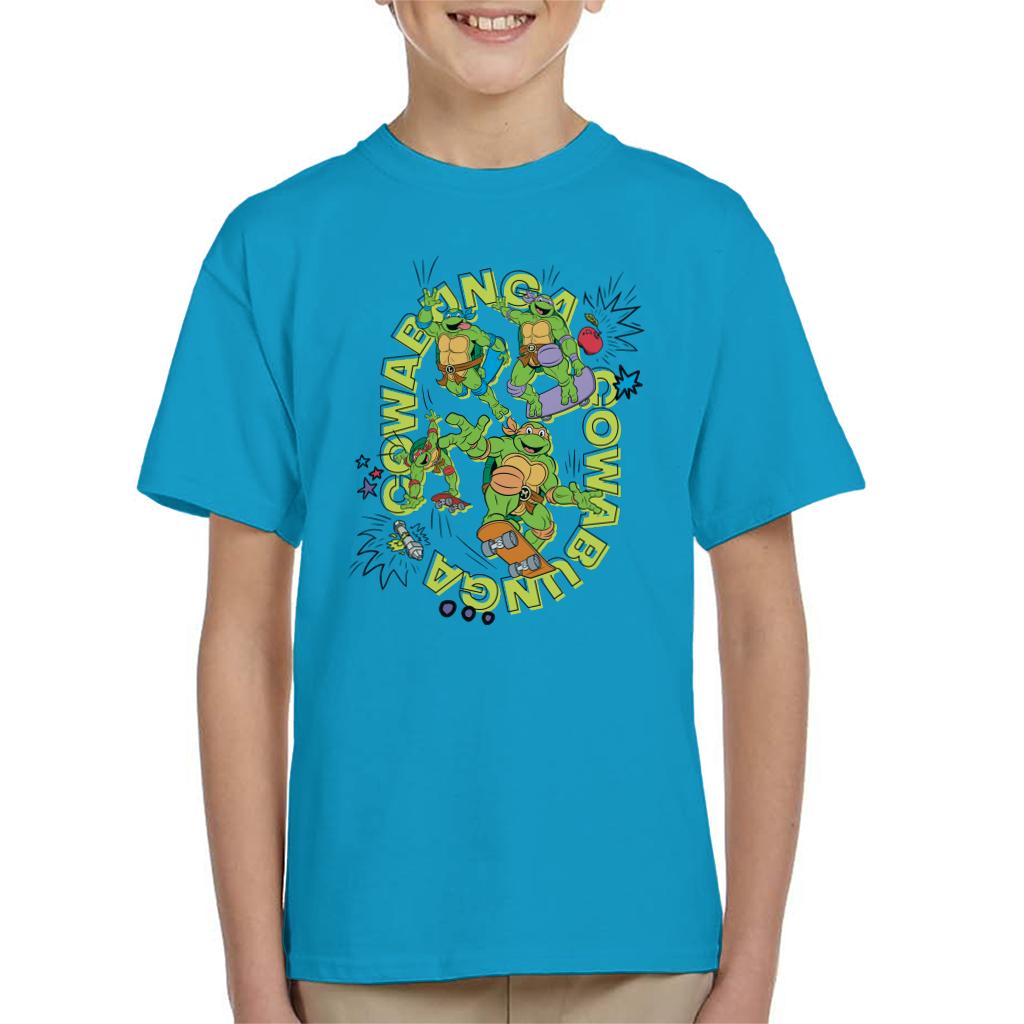 Teenage Mutant Ninja Turtles Skating Cowabunga Kid's T-Shirt-ALL + EVERY