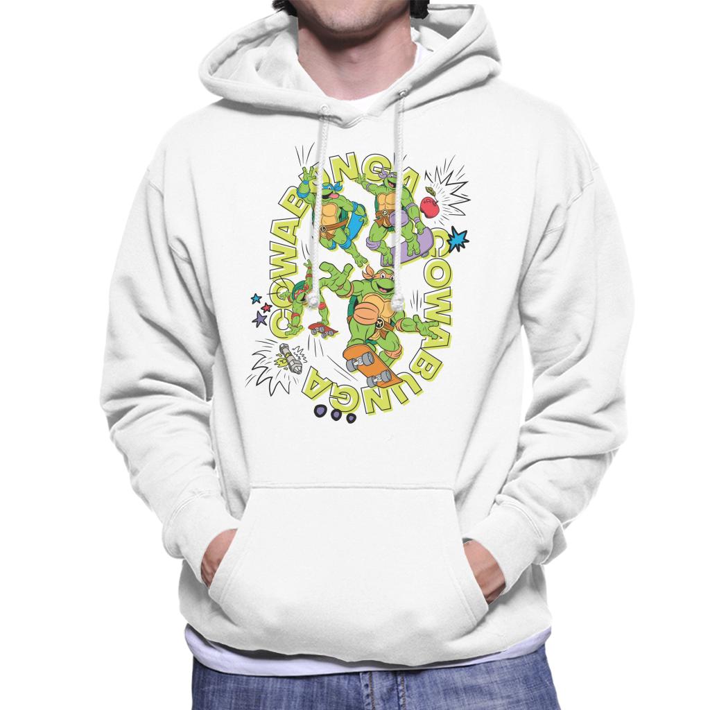 Teenage Mutant Ninja Turtles Skating Cowabunga Men's Hooded Sweatshirt-ALL + EVERY