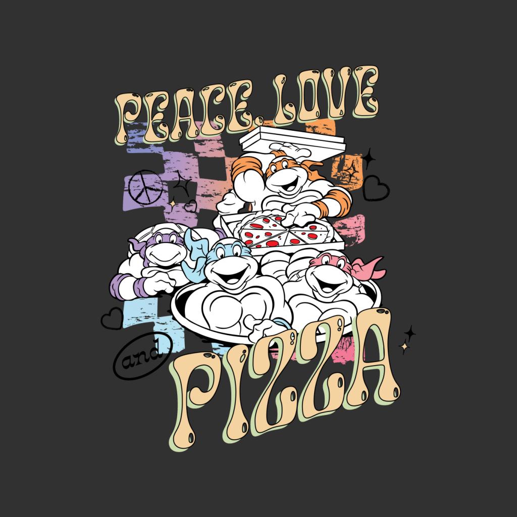 Teenage Mutant Ninja Turtles Peace Love Pizza Men's T-Shirt-ALL + EVERY