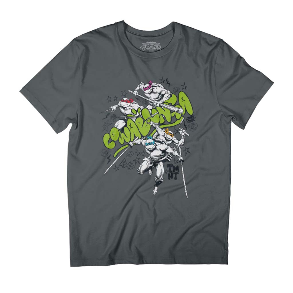 Teenage Mutant Ninja Turtles Cowabunga Sketch Men's T-Shirt-ALL + EVERY