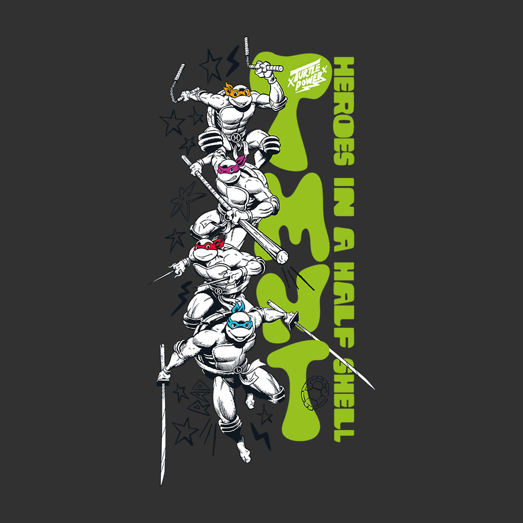 Teenage Mutant Ninja Turtles Heroes In A Half Shell Men's T-Shirt-ALL + EVERY