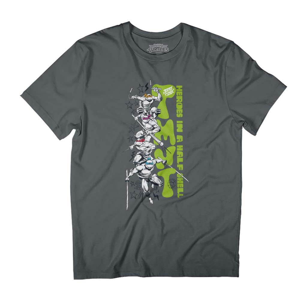 Teenage Mutant Ninja Turtles Heroes In A Half Shell Men's T-Shirt-ALL + EVERY