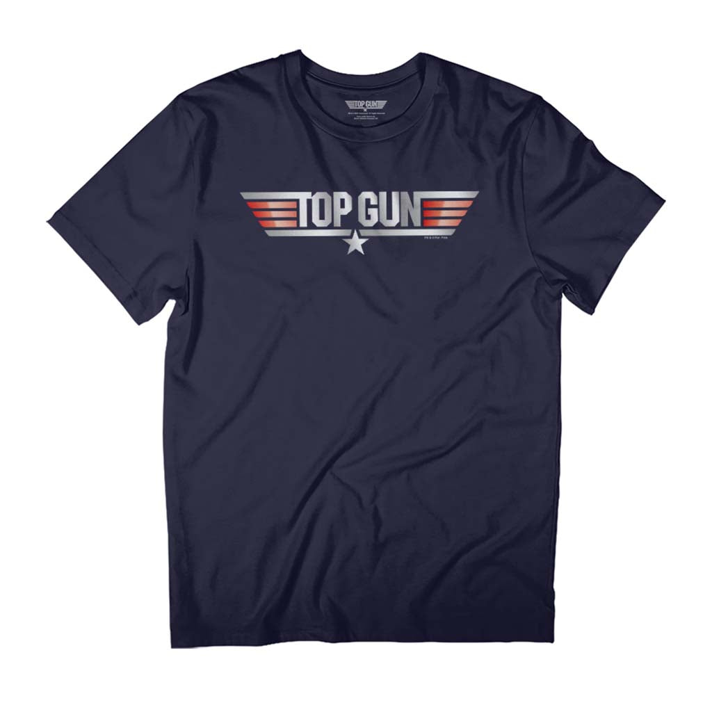 Top Gun Classic Shine Effect Logo Men's T-Shirt-ALL + EVERY