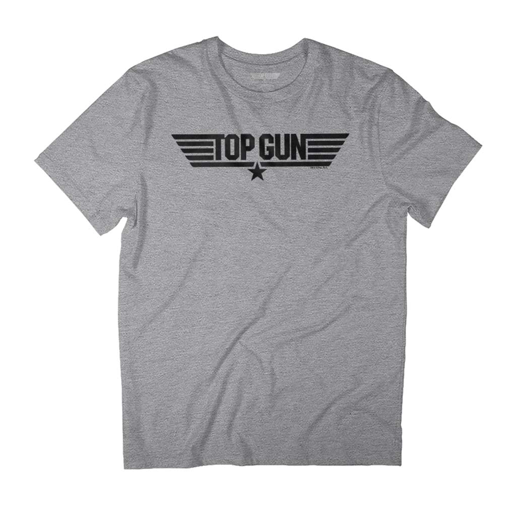 Top Gun Classic Black Logo Men's T-Shirt-ALL + EVERY