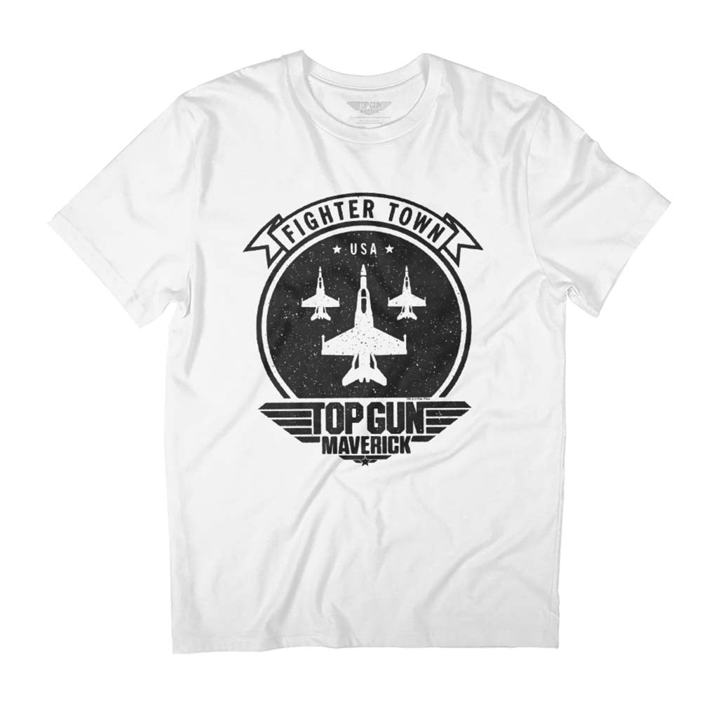 Top Gun Maverick Fighter Town USA Men's T-Shirt-ALL + EVERY