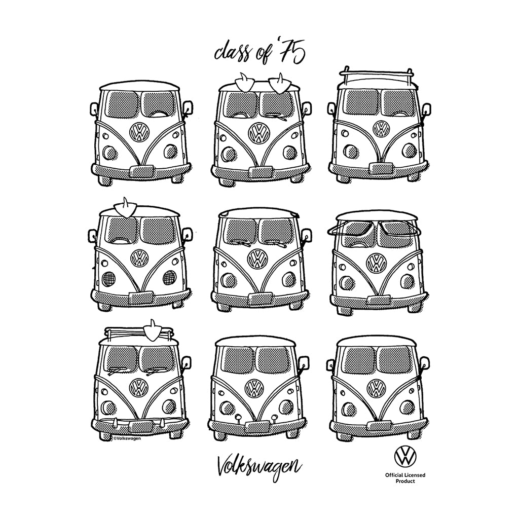 Volkswagen Type 2 T1 Campervan Class Of '75 Men's T-Shirt-ALL + EVERY