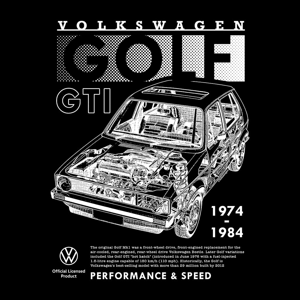 Volkswagen Golf GTI Mk1 Performance & Speed Men's T-Shirt-ALL + EVERY