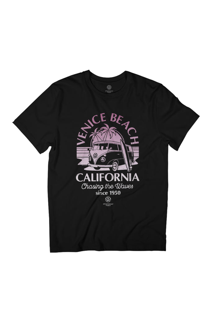 Volkswagen Type 2 T1 Campervan Venice Beach California Women's Relaxed Fit T-Shirt-ALL + EVERY