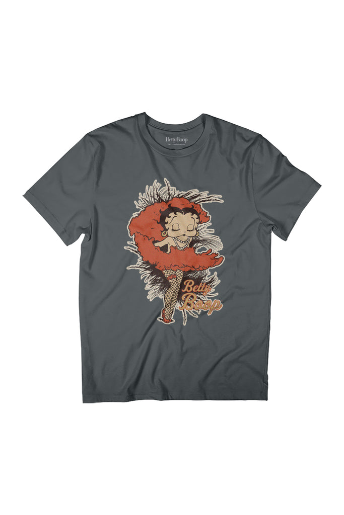 Betty Boop Fans and Feathers Women's Relaxed Fit T-Shirt-ALL + EVERY