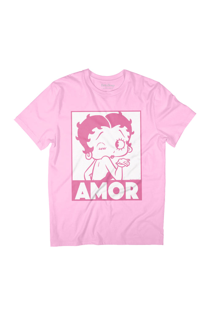 Betty Boop Amor Wink Kiss Women's Relaxed Fit T-Shirt-ALL + EVERY