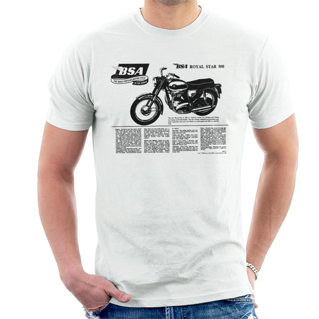 BSA Royal Star 500 Motorcycle Newspaper Ad Men's T-Shirt