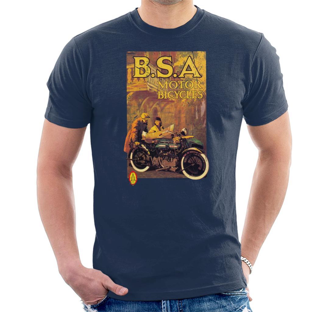 BSA Motor Bicycles Vintage Advert Art Men's T-Shirt