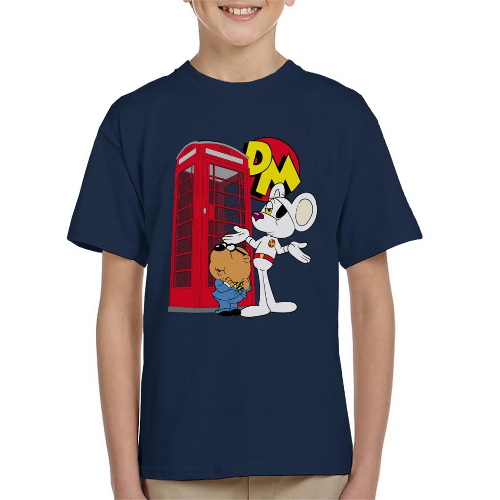 Danger Mouse Red Telephone Box Kid's T-Shirt