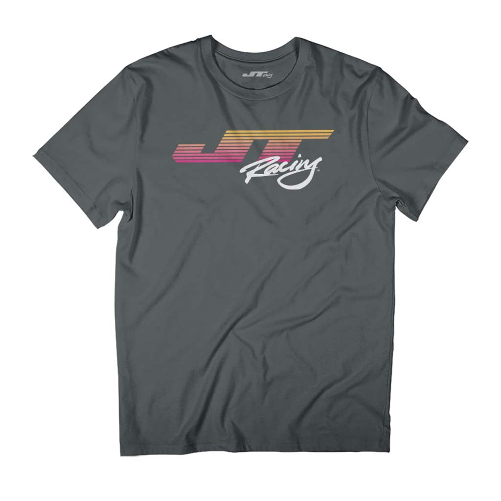 JT Racing Sunset Stripes Logo Men's T-Shirt
