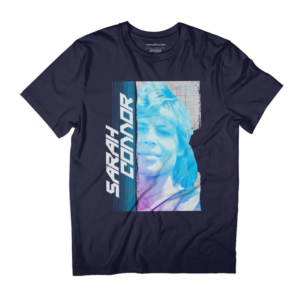 Terminator Sarah Connor Retro 80's Men's T-Shirt-ALL + EVERY