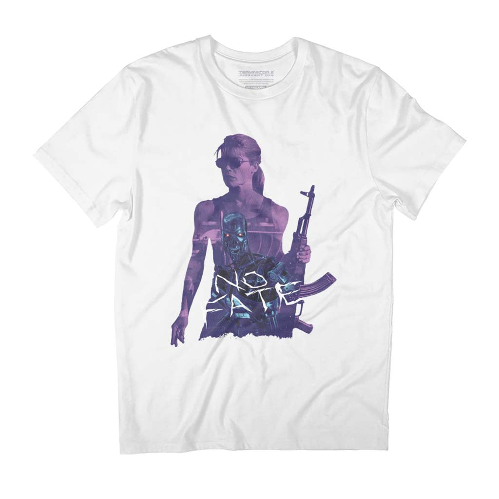 Terminator 2 Sarah Connor No Fate Men's T-Shirt-ALL + EVERY