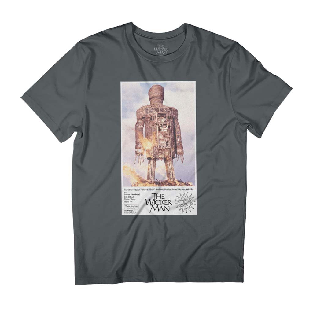 The Wicker Man On Fire Poster Men's T-Shirt-ALL + EVERY