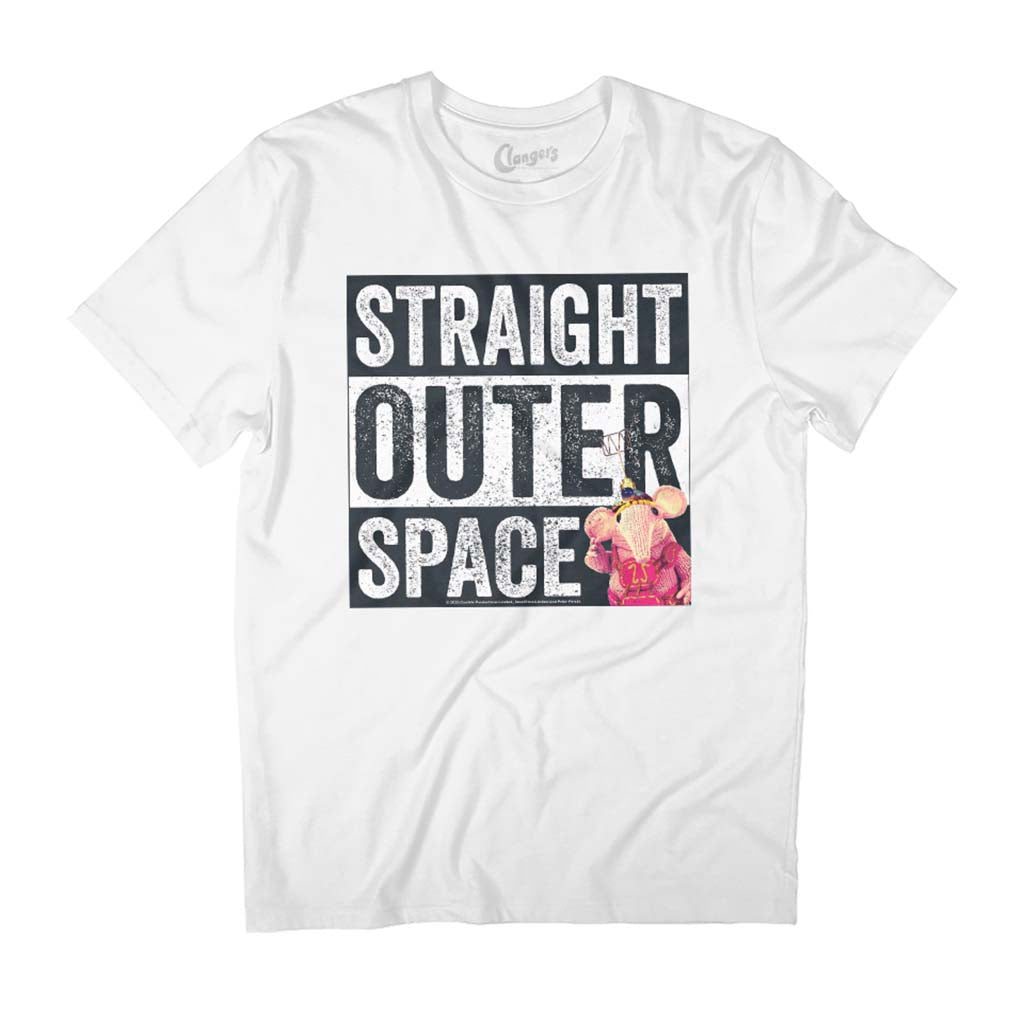 Clangers Straight Outer Space Tiny Clanger Retro Men's T-Shirt-ALL + EVERY