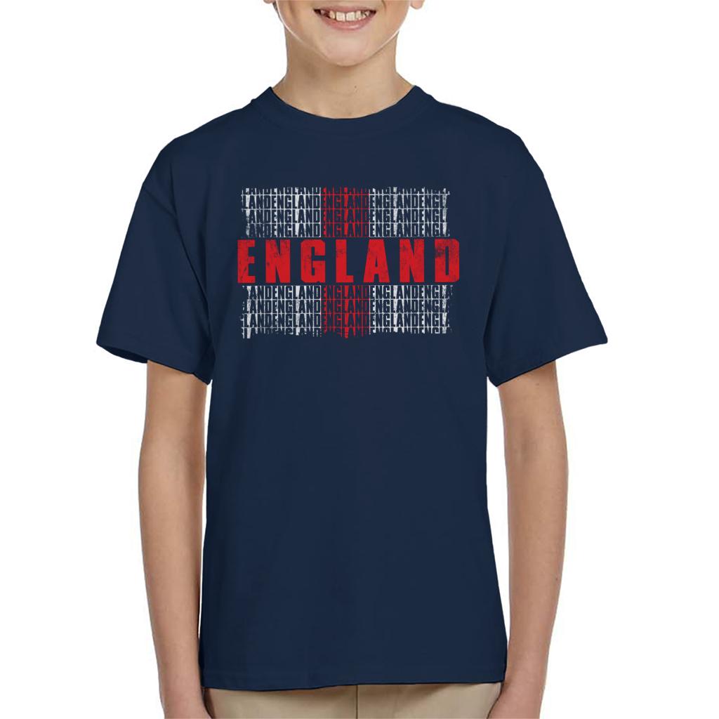 England Cascade Flag Kid's T-Shirt