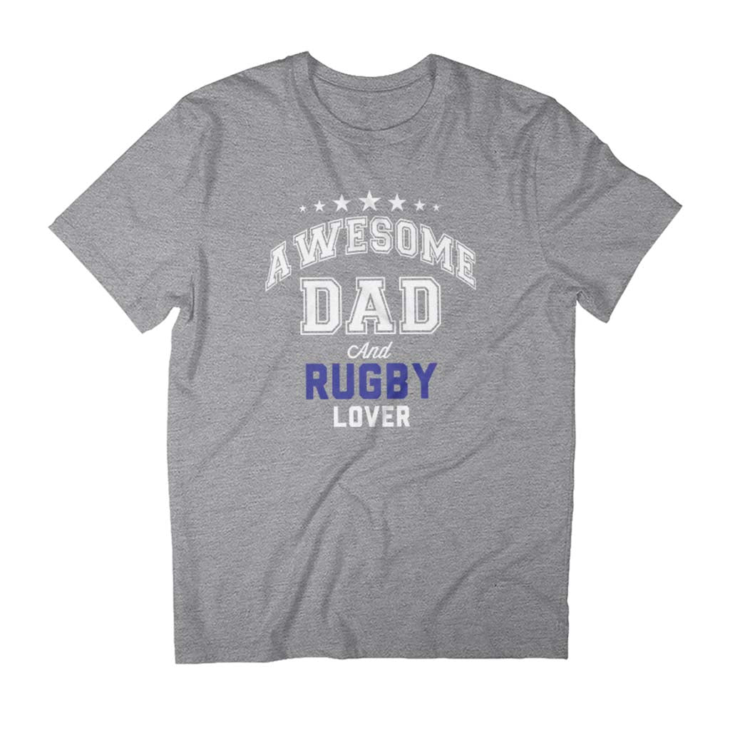 Awesome Dad And Rugby Lover Men's Father's Day T-Shirt-ALL + EVERY