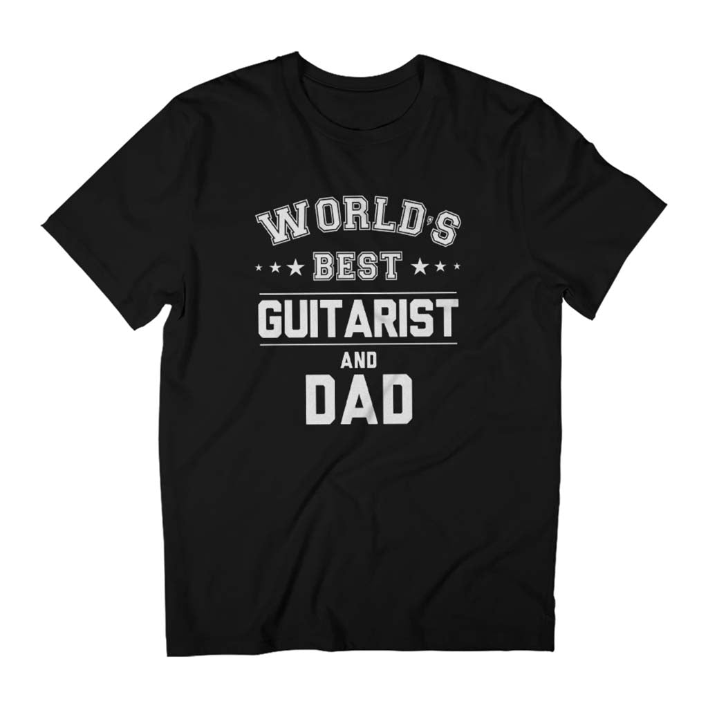 Worlds Best Guitarist And Dad Men's Father's Day T-Shirt-ALL + EVERY