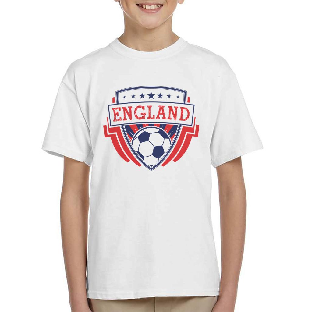 England Emblem Badge Euro Football Kid's T-Shirt