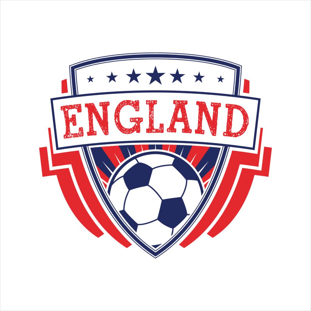 England Emblem Badge Euro Football Men's T-Shirt-ALL + EVERY