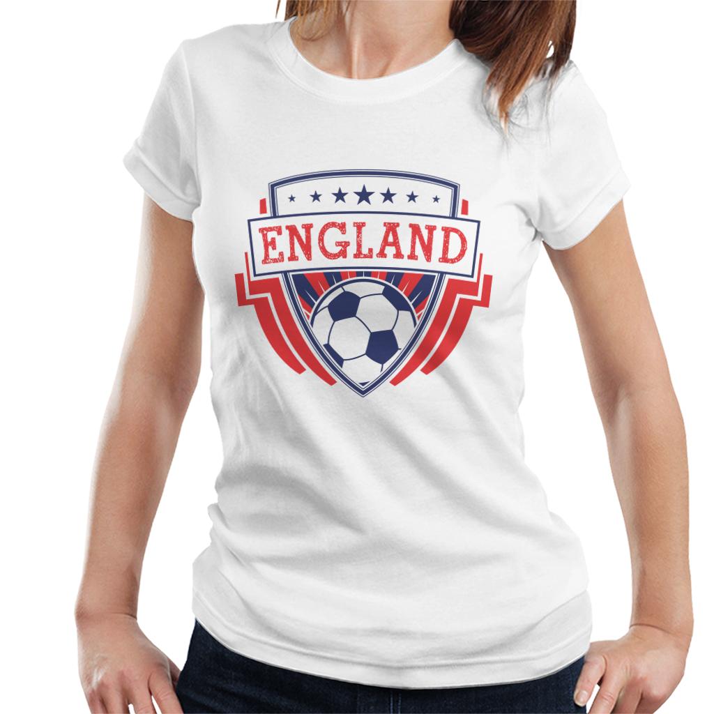 England Emblem Badge Euro Football Women's T-Shirt