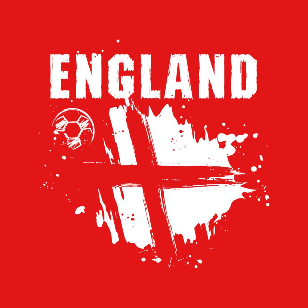 England Paint Splatter Euro Football Men's T-Shirt-ALL + EVERY