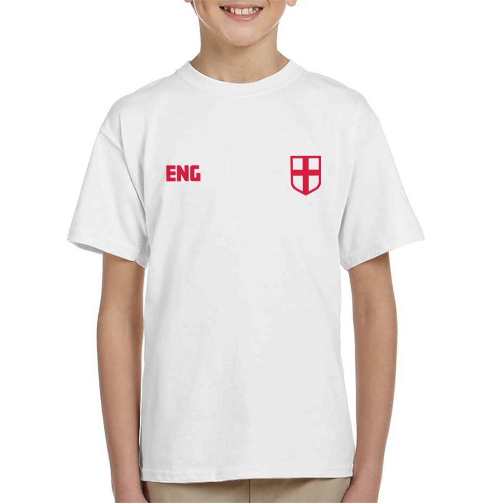 England Euro Football Kit Style Kid's T-Shirt