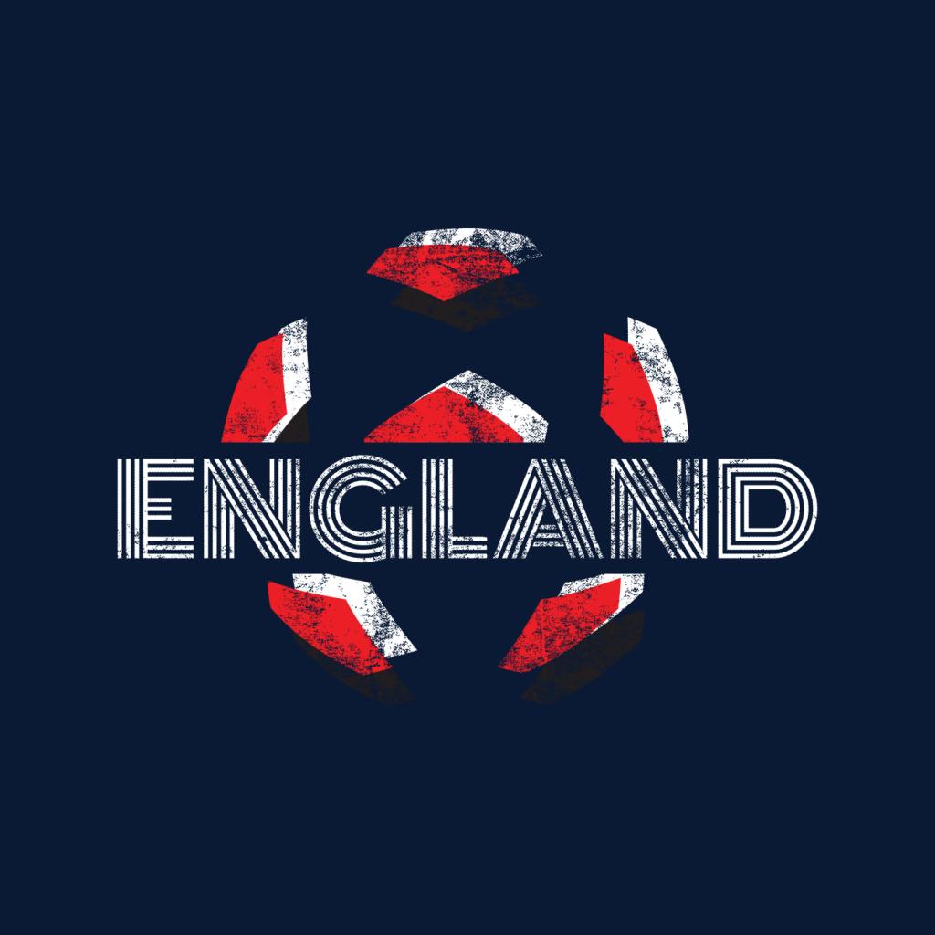 England Retro Ball Art Euro Football Men's T-Shirt-ALL + EVERY