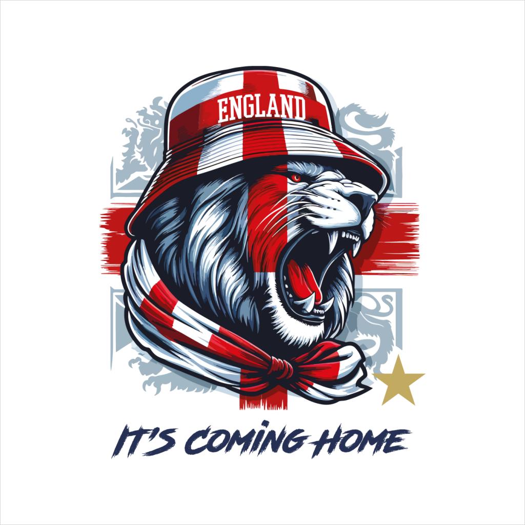 England It's Coming Home Lion Roar Euro Football Men's T-Shirt-ALL + EVERY