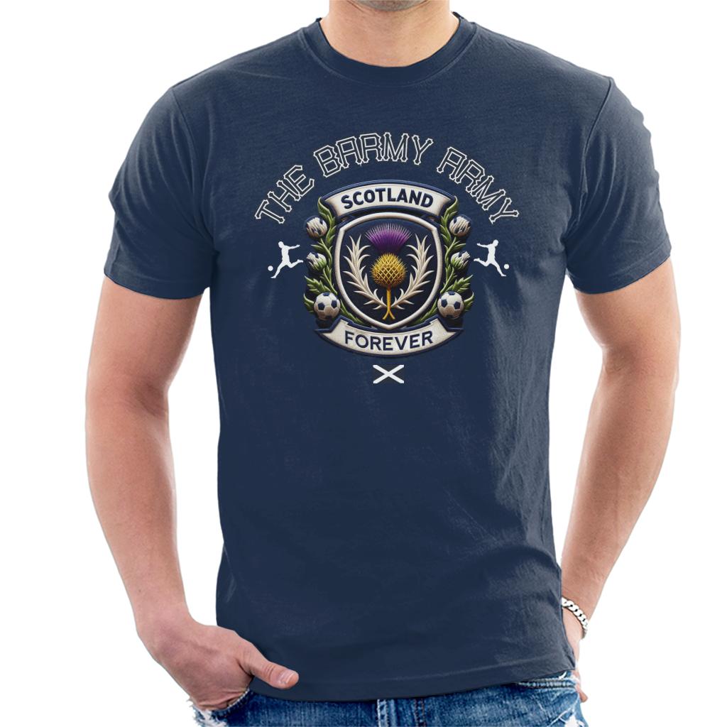 Scotland Forever The Barmy Army Euro Football Men's T-Shirt-ALL + EVERY