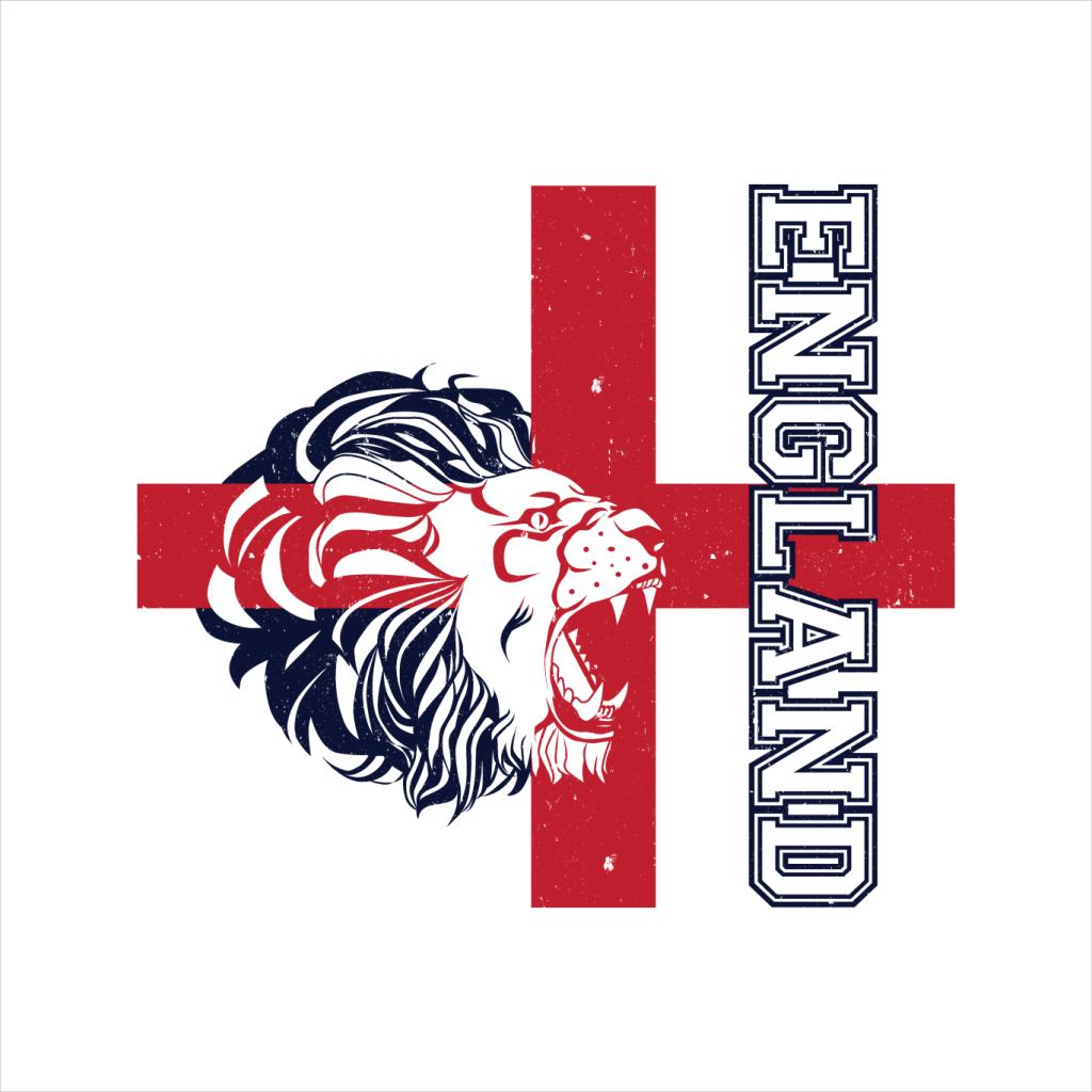 England Lion Red Cross Euro Football Men's T-Shirt-ALL + EVERY