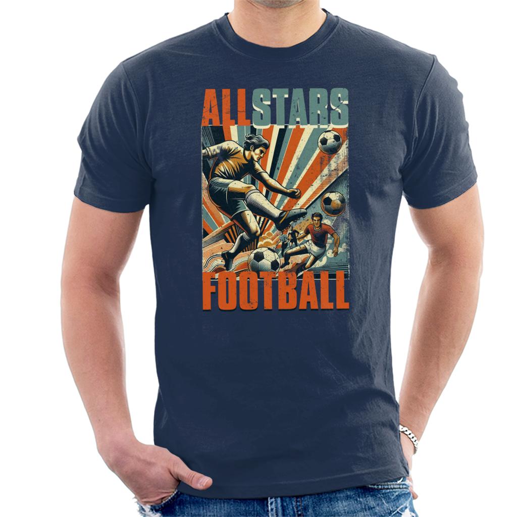 All Stars Retro Euro Football Men's T-Shirt-ALL + EVERY