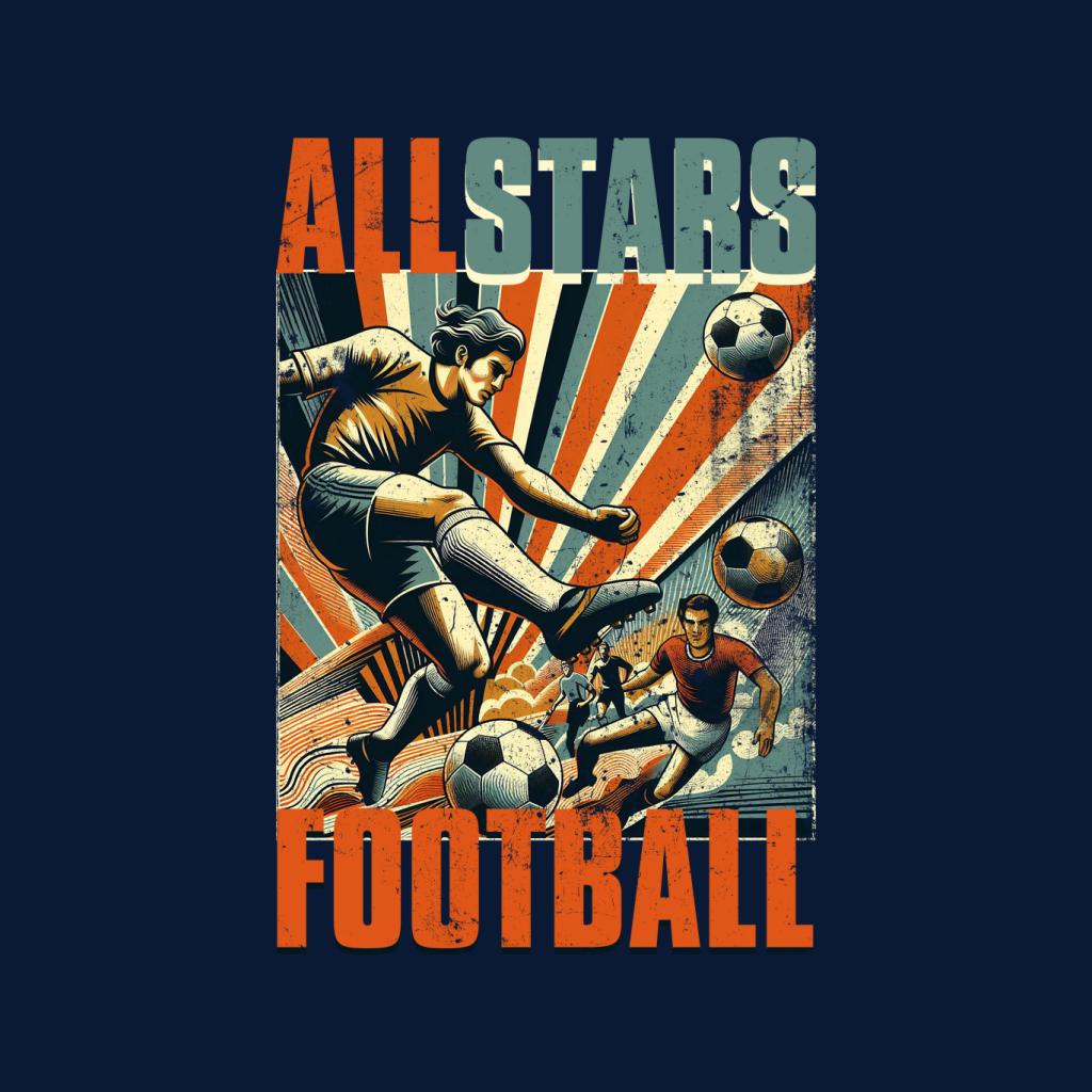 All Stars Retro Euro Football Men's T-Shirt-ALL + EVERY