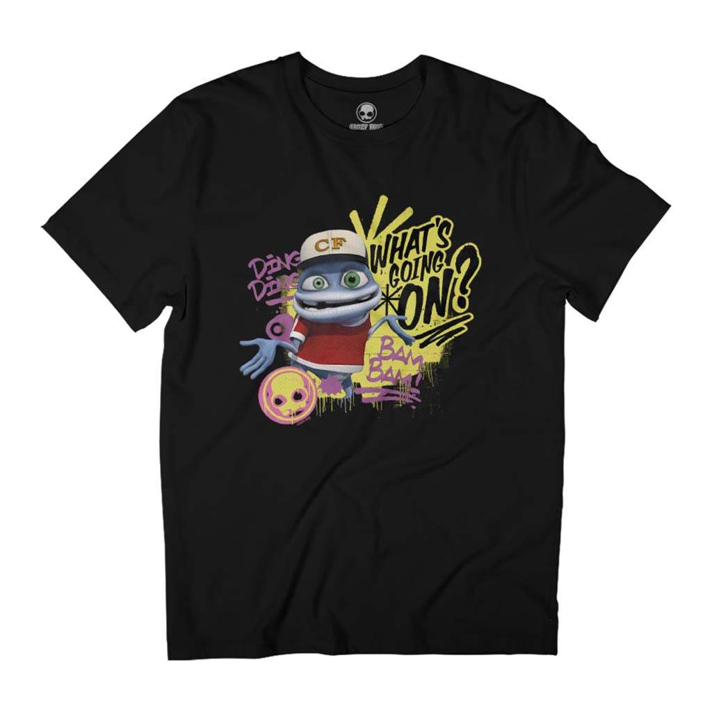 Crazy Frog What's Going On Axel F Lyrics Men's T-Shirt-ALL + EVERY