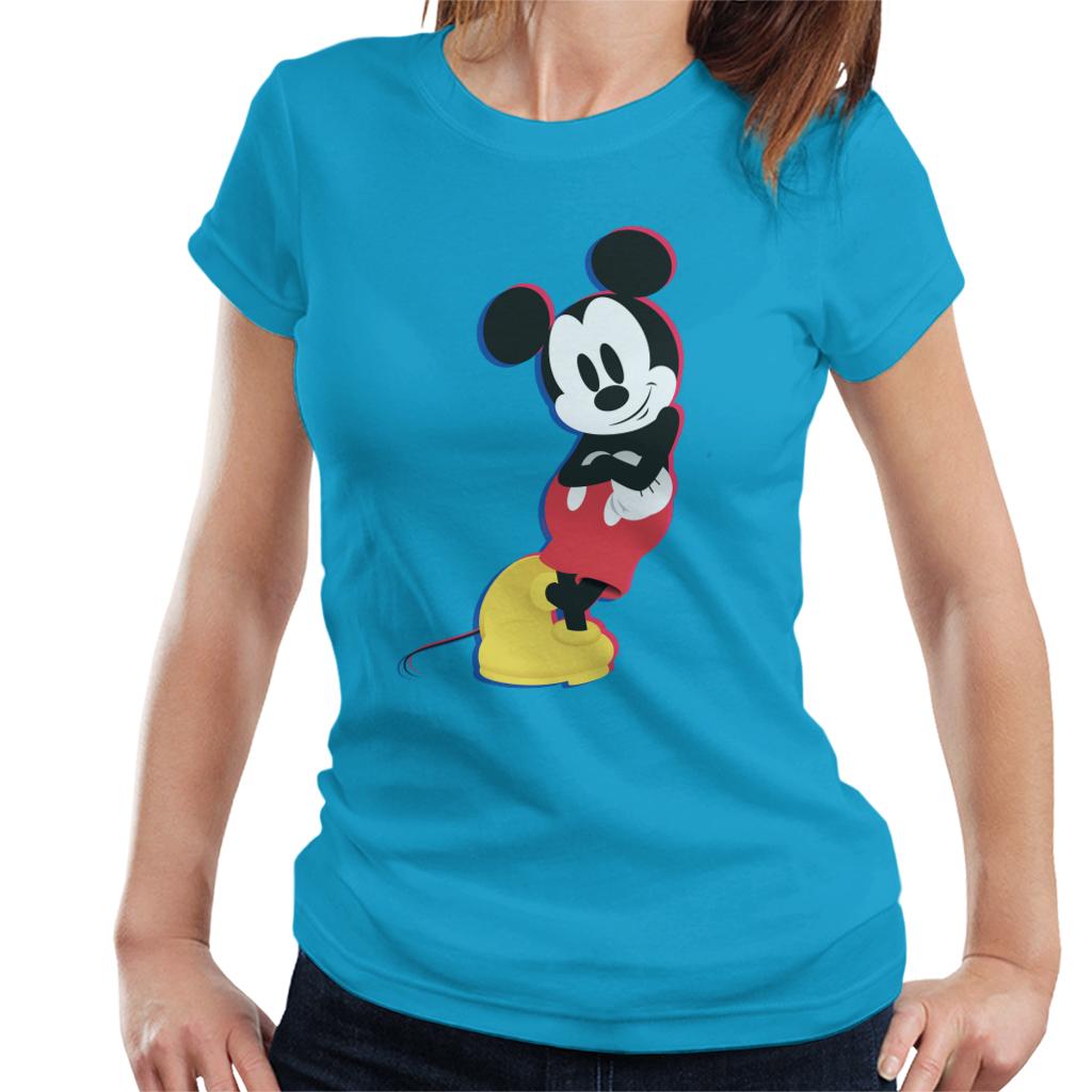 Disney Mickey Mouse Lean Women's T-Shirt-ALL + EVERY