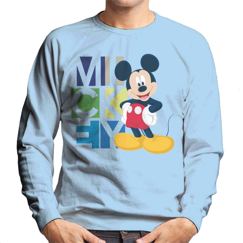 Disney Mickey Mouse Pose Men's Sweatshirt-ALL + EVERY