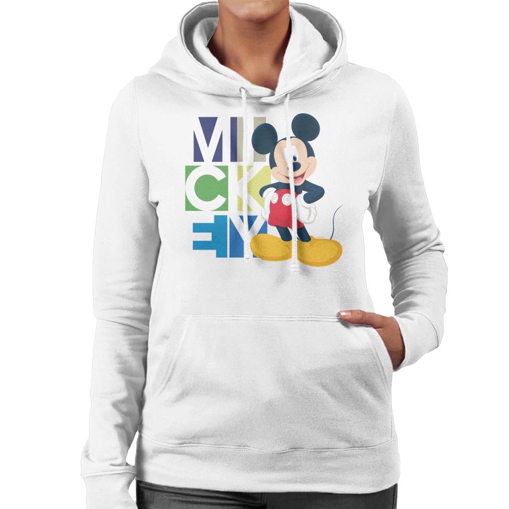 Disney Mickey Mouse Pose Women's Hooded Sweatshirt-ALL + EVERY